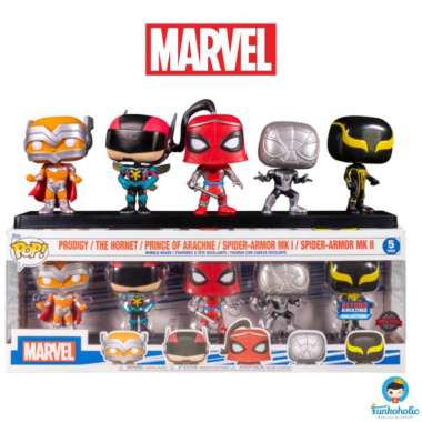 Funko POP! Marvel Spider-Man Beyond Amazing - Prodigy / The Hornet / Prince of Arachne / Spider-Armo