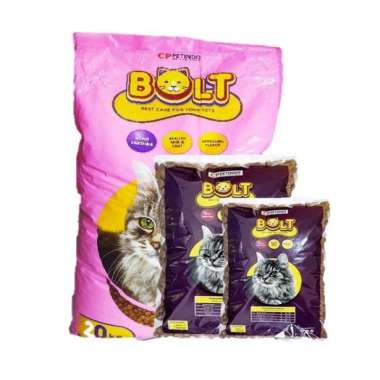 Makanan Kucing Bolt Rasa SALMON 1.2 Kg MURAH makanan kucing Murah Bolt Salmon