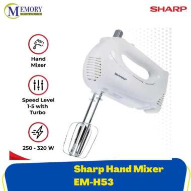 SHARP HAND MIXER EM-H53 PUTIH