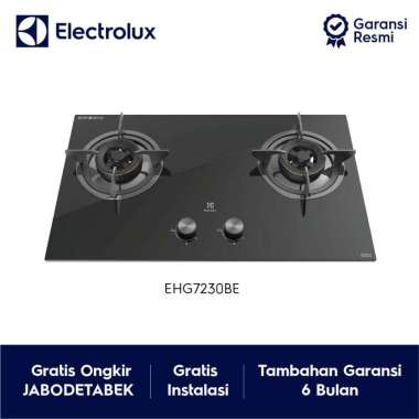 Electrolux Ganar EHG7230BE Kompor Gas Tanam 2 Tungku [78 cm] Black