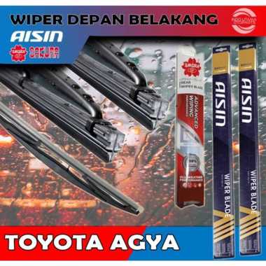 Wiper Depan Belakang Agya Ayla AISIN SAKURA