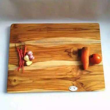 Telenan kayu jati persegi 30x30x2cm