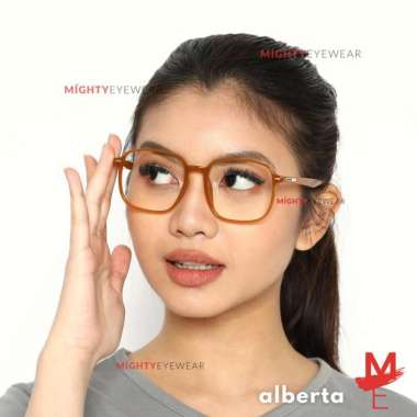 Kacamata Wanita Antiradiasi Photochromic Blueray Alberta Minus Plus + Lensa Bening