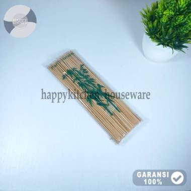 Happykitchen Tusuk Sate Bambu 25cm / Tusukan Sate Bambu 120gram