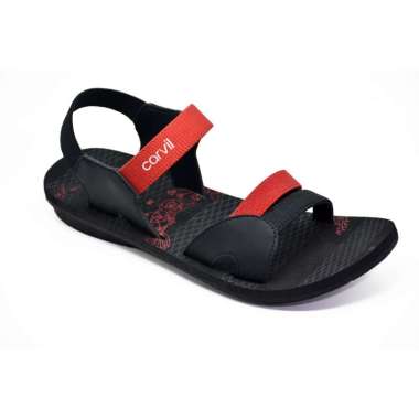 Carvil Sandal Wanita Annabel-TB Black/Red 37