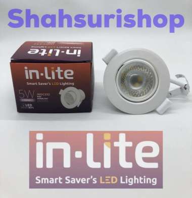 LAMPU SOROT INLITE IN-LITE 5W 5 W 5WATT 5 WATT INDC232 3000K KUNING