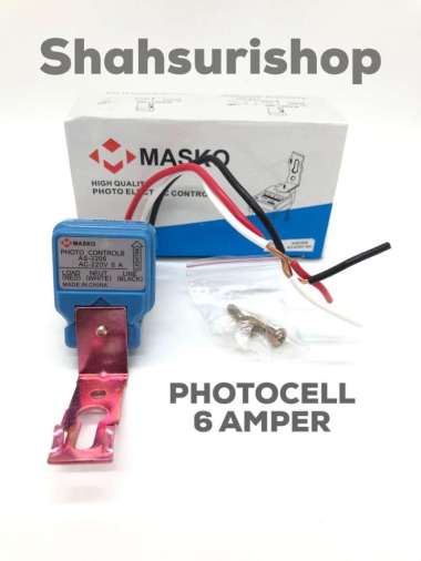 PHOTOCELL MASKO 6A 6 A AMPER 220V SENSOR CAHAYA PHOTO ELECTRIC CONTROL