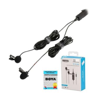 Jual Boya M1dm Microphone Dual Clip On For Dslr Camera Online September 2020 Blibli Com