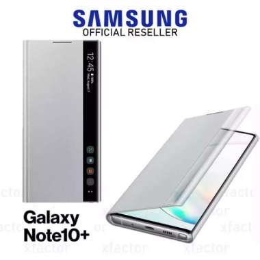 Flip Clear View Cover Case Samsung Galaxy Note 10 Plus Note10 Plus Note 10Plus Original 100% - Samsu