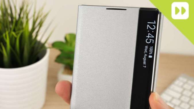 Flip Clear View Cover Case Samsung Galaxy Note 10 Plus Note10 Plus Note 10Plus Original 100% - Samsu