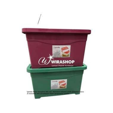 BOX CONTAINER PLASTIK CARETA CARAVELLE 50 LITER KHUSUS INSTANT Biru