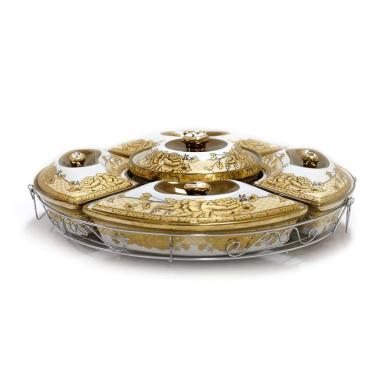Vicenza CR472 Motif Gemini Roda Pemutar Prasmanan GOLD