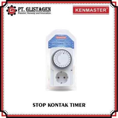 Stop Kontak Timer Listrik Manual Analog 24 Jam Original Kenmaster