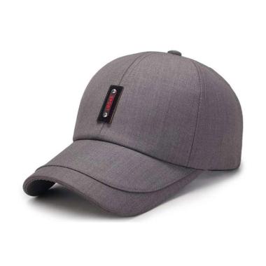 Korean Baseball cap : RED SPORT - Topi Baseball Topi Golf Topi Pria One Size LIGHT GRAY
