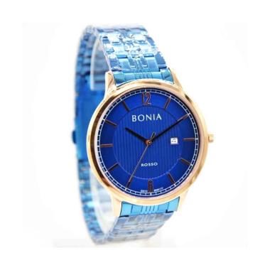 Bonia Rosso Grizzly Watch Jam Tangan Pria [Original/ BNR177-1585] biru