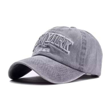 Baseball cap : NEW YORK - Topi Baseball Topi Pria Topi Snapback One Size GRAY