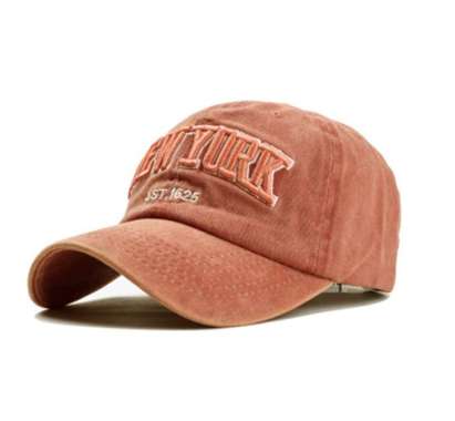 Baseball cap : NEW YORK - Topi Baseball Topi Pria Topi Snapback One Size ORANGE