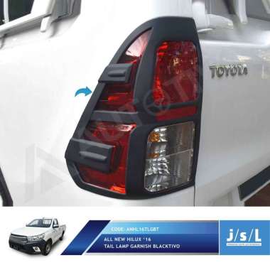 JSL Garnish Lampu Belakang All New Hilux Tail Lamp Garnish blacktivo