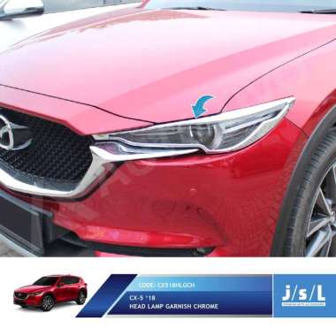 JSL Head Lamp Garnish for CX5 2018 CHROME