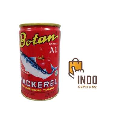Botan Kecil / Botan Mackarel 155g / ikan Kaleng Botan 155 gram / Ikan Sarden Saus tomat Kaleng kecil