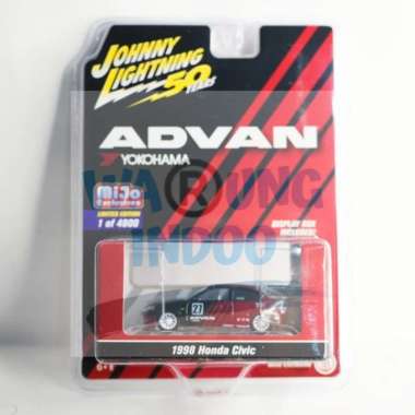 Johnny Lightning 1998 Honda Civic 27 Yokohama Advan JLCP7180