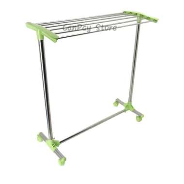 Krisbow Jemuran Handuk 6 Pipa - Hijau