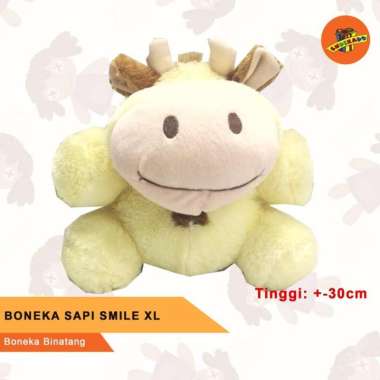 BONEKA SAPI SMILE XL - Boneka Binatang