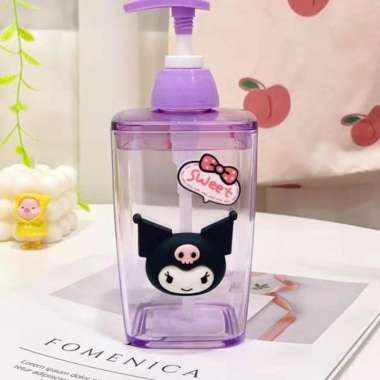 Pump Botol Karakter / Tempat Sabun Cair Shampoo Hello Kitty My Melody Kuromi