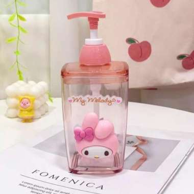 Pump Botol Karakter / Tempat Sabun Cair Shampoo Hello Kitty My Melody Melody