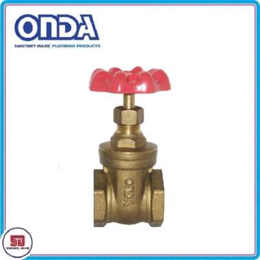 Onda Gate Valve Stop Kran Air [2 Inch] Kuning Coklat