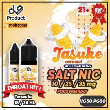 Liquid Vape Dv9 Jasuke Caramel Creamy Salt Nic POD Friendly Saltnic ukuran 30ml saltnic 10mg