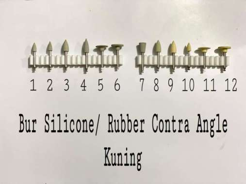 Bur Silicone/ Rubber Contra Angle kuning 10