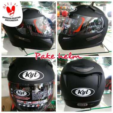 HELM KYT K2 RIDER HITAM DOFF HELM KYT FULL FACE DOUBLE VISOR XL BLACK DOFF