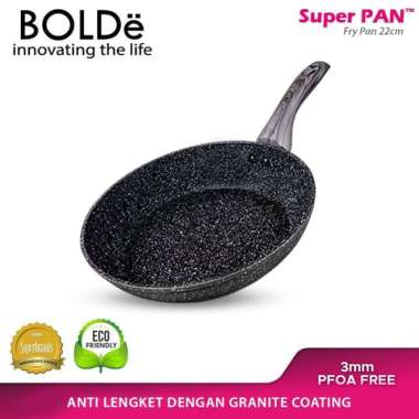 BOLDe fry pan 22cm Black Dark Knight hitam