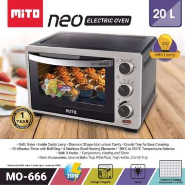 Jual Mito Mo 666 Neo Oven 20 L Online September 2020 Blibli Com