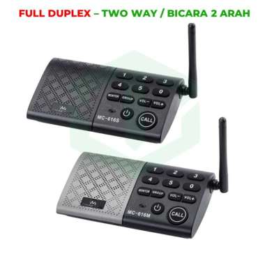 Jual Hosmart Emacros 616 Series Full Duplex 2 Way Wireless Intercom Original 6 Channel 1 Station Interkom Online September 2020 Blibli Com