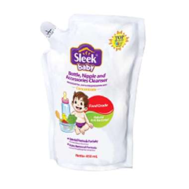 Sleek 8912 Baby Bottle Nipple & Accessories Cleanser Sabun Cuci Botol Dot Bayi [450 mL]