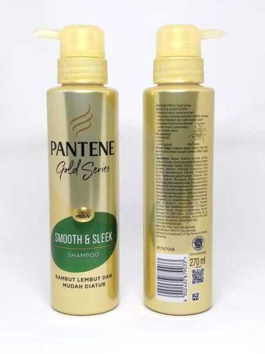 Promo Harga PANTENE Gold Shampoo Smooth & Sleek 270 ml - Blibli