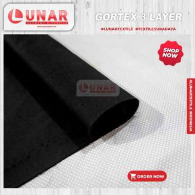 goretex hitam per-yard bahan jaket premium waterproof &amp; breathable Multicolor