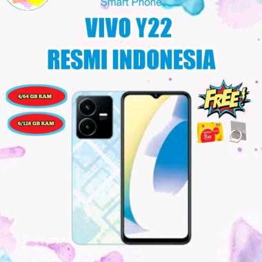VIVO Y22 (RAM 4/64GB &amp; 6/128GB) GARANSI RESMI VIVO INDONESIA 6/128 GB Summer Cyan
