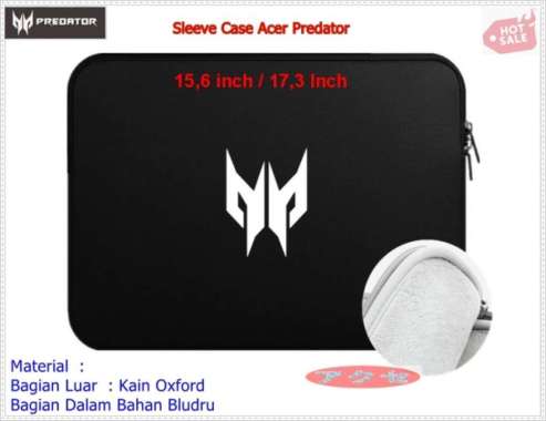Sleeve case Cover Laptop sarung notebook Acer Predator terbaru Multicolor