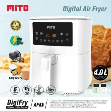 Mito / Mitochiba Digital Air Fryer - DigiFry AF1 4Liter / White / Tosca White