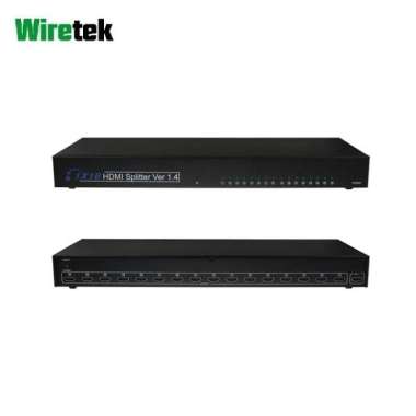 HDMI Splitter 16port v1.4 1080p Wiretek Hitam