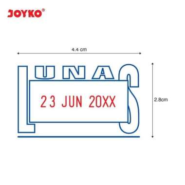 Joyko S-71 Lunas Self Inking Date Stempel Tanggal Putih