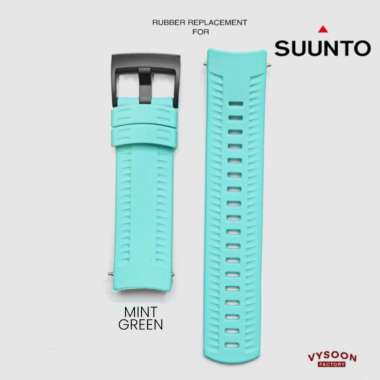 Strap Rubber Tali Karet Suunto 9 Baro / Suunto 9 Baro Titanium Premium Mint Green