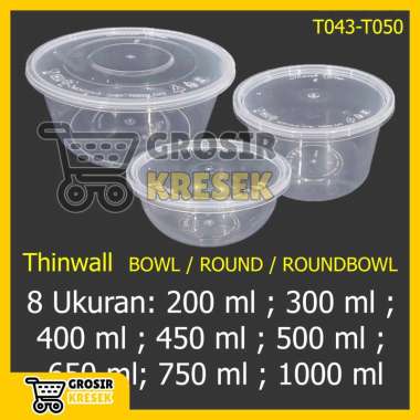A70 Thinwall Victory Round Bowl isi 25 Tepak Plastik Murah ALLSIZE VARIAN ( ukuran 200 - 300 - 400 -