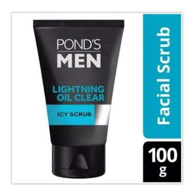 Pond's Ponds Men Lightning Oil Clear 100 gr / Sabun Wajah