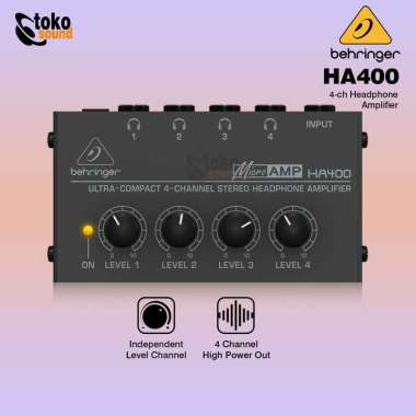 Behringer HA400 HA 400 - 4 Channel Stereo Headphone Amplifier