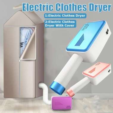 Mesin Pengering Pakaian Sepatu Rambut Multifungsi Portable with cover baju