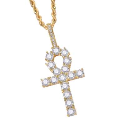 Promo Key Cross Pendant Necklace Twist 